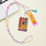 Personalised Pencil Badge Beads Lanyard Set with Name and Tassel Teachers' Day Appreciation Back to School Gift for Teachers Educators