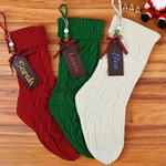 Chaussette de Noël Suspendue Personnalisée avec Nom Étiquette en Bois Décoration de Maison Cadeau Noël pour la Famille