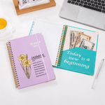 Personalized Birth Flower Bible Verse 2026 Planner Spiral A5 Notebook with Name Monthly Planner Pages Baptism Christmas Gift for Family Christians