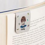 Henkilökohtainen Syntymä Flower Monivärinen sarjakuvahahmo Magneettinen kirjanmerkki Clip nimi joulu syntymäpäivälahja perheelle kirjan ystäville