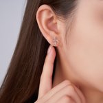 Personalised Minimalist Airplane Shape Earrings with Text Anniversary Birthday  Gift for Flight Attendants Travel Enthusiasts