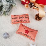 Gepersonaliseerd Kerstmis Enveloppe Bell Kattenspeelgoed met Kattenkruid en Naam Kat Kerstfeest Geschenk voor Katteneigenaar Liefhebber