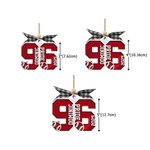 Ornement en bois personnalisé avec nom pour le thème du ballon de sport Cadeau de Noël pour les amateurs de sport