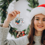 Personalised Always & Forever In Our Hearts Cardinal Photo Christmas Ornament with Name Memorial Gift for Loss of Loved One