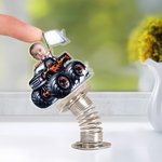 Personalized Face Photo Motorbike Acrylic Spring Car Ornament Birthday Gift for Family Car Owners