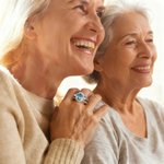 Personalized Double-Sided Birthstones Ring with Engraved Text Birthday Anniversary Engagement Gift for Women