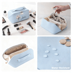 Personalised Birth Flower Multicolor PU Leather Makeup Bag with Name Travel Essential Christmas Birthday Gift for Sisters Friends