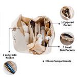 Personalised Birth Flower Multicolor PU Leather Makeup Bag with Name Travel Essential Christmas Birthday Gift for Sisters Friends