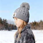 Personalised Cute Reindeer Christmas Tree Multicolour Soft Beanie Hat with Initial and Name Winter Accessory Birthday Gift for Boys Girls