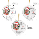 Personalised Always & Forever In Our Hearts Cardinal Photo Christmas Ornament with Name Memorial Gift for Loss of Loved One