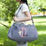 Borsa da viaggio personalizzata con nome iniziale della ballerina con scomparto per le scarpe e tracolla Regalo di compleanno per gli amanti del balletto