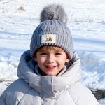 Personalised Cute Reindeer Christmas Tree Multicolour Soft Beanie Hat with Initial and Name Winter Accessory Birthday Gift for Boys Girls