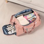 Personalized Social Dance Posture Multi-compartment Zippered Travel Bag with Name and Shoulder Strap Travel Essentials Birthday Gift for Dance Lovers