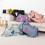 Personalized Social Dance Posture Multi-compartment Zippered Travel Bag with Name and Shoulder Strap Travel Essentials Birthday Gift for Dance Lovers