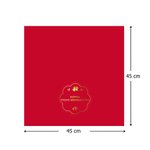 Personalisierte Glocke Rentier Weihnachtsbaum Serviette aus 100% Baumwolle mit Namen und Text Tischdeko Weihnachtsgeschenk für Familie Freunde