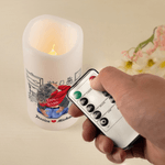 Personalized Cartoon Hugging Couple Flameless LED Battery Candle with Name Valentine's Day Anniversary Gift for Couple