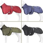 Personalized Cute Bone Star Design Pet Winter Windproof Jacket with Name Pet Party Birthday Gift for Pet Owners