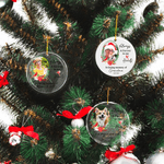 Personalised Always & Forever In Our Hearts Cardinal Photo Christmas Ornament with Name Memorial Gift for Loss of Loved One