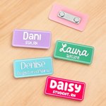 Henkilökohtainen monivärinen akryyli nimi Pin Badge kanssa Job Title Takaisin kouluun sairaala lahja Opettaja Lääkäri Sairaanhoitaja