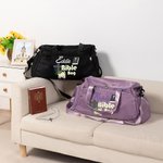 Personlig blommig korsbibel med flera fack Stor resväska med namn och axelrem Dop Födelsedagspresent för kvinnor Kristna