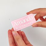 Henkilökohtainen monivärinen akryyli nimi Pin Badge kanssa Job Title Takaisin kouluun sairaala lahja Opettaja Lääkäri Sairaanhoitaja