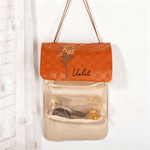 Personalizzato fiore di nascita Dainty PU borsa per il trucco in pelle con nome viaggio essenziale uso quotidiano regalo di compleanno per le donne