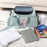 Borsa da viaggio personalizzata con nome iniziale della ballerina con scomparto per le scarpe e tracolla Regalo di compleanno per gli amanti del balletto