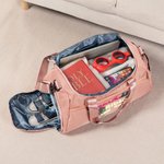 Personlig blommig korsbibel med flera fack Stor resväska med namn och axelrem Dop Födelsedagspresent för kvinnor Kristna