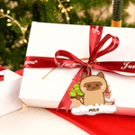 Personalized Cute Gingerbread Man Hanging Ornament with Name Home Decor Chrismas Gift for Family Children