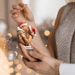 Personalized Kissing Couple Christmas Acrylic Ornament with Names and Date Home Tree Decor Christmas Gift for Couple