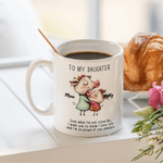 Personalised Parent-Child Cartoon Animals 11 oz 15 oz Ceramic Coffee Mug with Names and Text Daily Use Birthday Gift for Daughter Girl