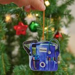 Personalized Nurse Bag Design Acrylic Christmas Ornament with Name Clinic Christmas Tree Decor Nurse Appreciation Gift for Nurses