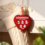 Personalized 1-8 Cute Snowmen Snowflake Wooden Ornament Fridge Magnet with Name and Text Home Decor Christmas Gift for Family Friends