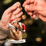 Personalized Kissing Couple Christmas Acrylic Ornament with Names and Date Home Tree Decor Christmas Gift for Couple