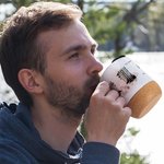 Personalized Classic Winnie the Pooh 13 oz Ceramic Coffee Mug with Cork Bottom and Title & Surname Teacher's Day Birthday Gift for Teacher