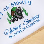 T-shirt brodé raton laveur multicolore Sweatshirt Hoodie avec nom Cadeau d'anniversaire de randonnée pour les passionnés de randonnée