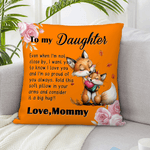 Personalized Cute Animal Parent-Child Soft Throw Pillow Cover with Title and Text Home Decor Christmas Birthday Gift for Family Friends