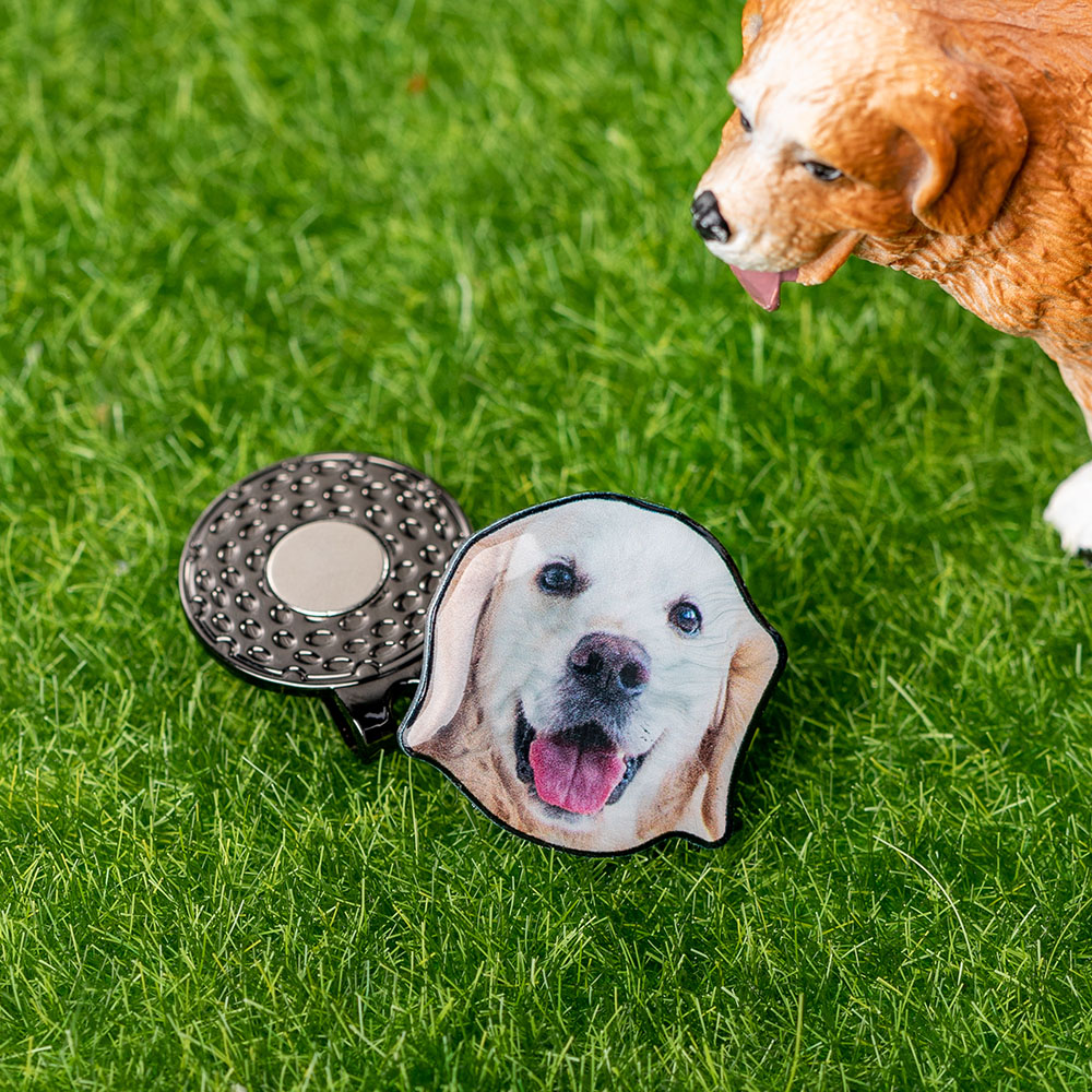 Personalized Photo Golf Ball Marker 1205-Personalized Photo Golf Ball Marker with Magnetic Hat Clip with Name Birthday Father's Day Gift for Golf Lover Birthday 