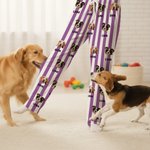 Personalized Dog Cat Face Photo Multicolor Striped Pajama Pants with Name Drawstring Waist Birthday Anniversary Gift for Women Men Pet Lovers