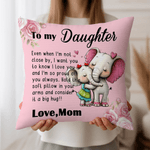 Personalized Cute Animal Parent-Child Soft Throw Pillow Cover with Title and Text Home Decor Christmas Birthday Gift for Family Friends
