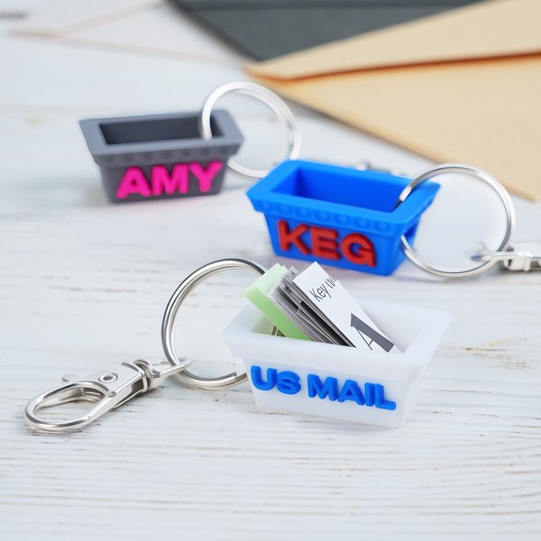 Porte-lettres miniature personnalisé imprimé en 3D avec texte Cadeau d'anniversaire pour les facteurs et les travailleurs postaux