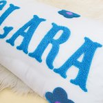 Personalized Punch Needle Daisy Name Throw Pillow Cover Nursery Decor Baby Shower Birthday Gift for Kids