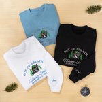 T-shirt brodé raton laveur multicolore Sweatshirt Hoodie avec nom Cadeau d'anniversaire de randonnée pour les passionnés de randonnée