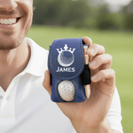 Personalized Multicolor PU Leather Monogrammed Golf Ball Tee Holder Bag with Initial and Name Sport Accessories Birthday Gift for Golf Players Lovers