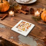 Personalized In My Pumpkin Spice Era Multicolour Ceramic Coffee Mug with Name and Coaster Thanksgiving Gift for Family Friends
