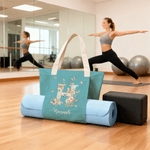Personalized Butterfly Initial Large Capacity Yoga Mat Bag with Name Fitness Accessory Birthday Gift for Women Yoga Lovers
