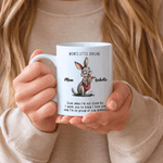 Personalised Parent-Child Cartoon Animals 11 oz 15 oz Ceramic Coffee Mug with Names and Text Daily Use Birthday Gift for Daughter Girl
