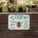 Personalized Retro Floral Insect Animal Art Classic Metal Garden Sign Birthday Housewarming Gift for Women Men Gardening Lovers