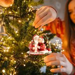 Personalised Christmas Couple Growing Old Together Acrylic Ornament with Names Home Decor Christmas Gift for Grandma Grandpa