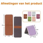 Gepersonaliseerde Geboortebloem Magnetische PU-leer Bladwijzerclip  met Naam Verjaardagscadeau voor Boekenliefhebbers en Boekenwurmen